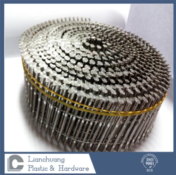Buy cheap Roofing And Siding Stainless Steel Coil Nails , Ring Shank Flat Head Nail from wholesalers