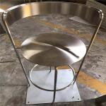 high quality stainless steel chair brushed finish metal gold chair for