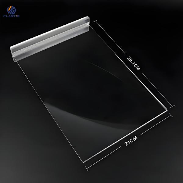 Buy cheap Rectangle Acrylic Stand Up Sign Holder Long Lasting Acrylic Placard Holder OEM from wholesalers