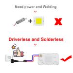 High Brightness 50 Watt Cob Led UV Diode 395nm OEM No Welding