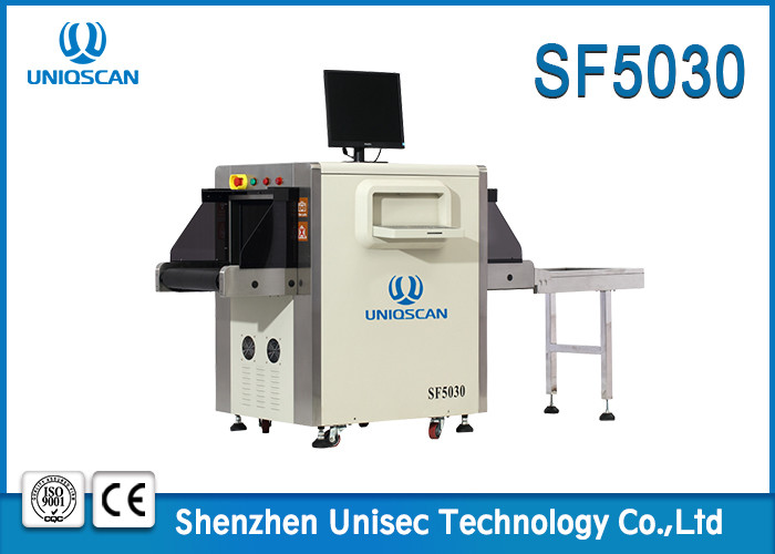 Dual Energy Penetration Resolution Hand Baggage Scanner X Ray Machine SF5030C UNIQSCAN 34WG For Hotel Use