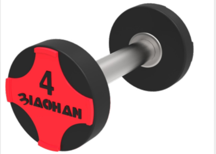 Black Fitness Weights Dumbbells Gym Accessory With PU / Steel Material