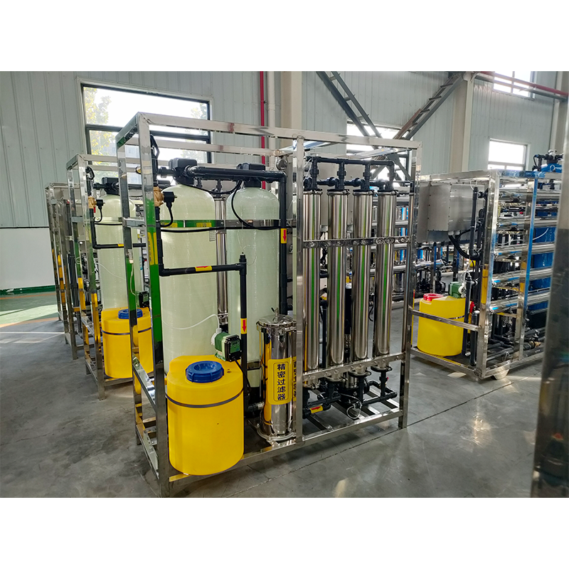 1500*600*1700mm Industrial RO Water Purification Plant With Stainless Steel FRP Vessel