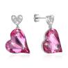 Buy cheap 0.98x0.55in Sterling Silver Heart Earrings from wholesalers