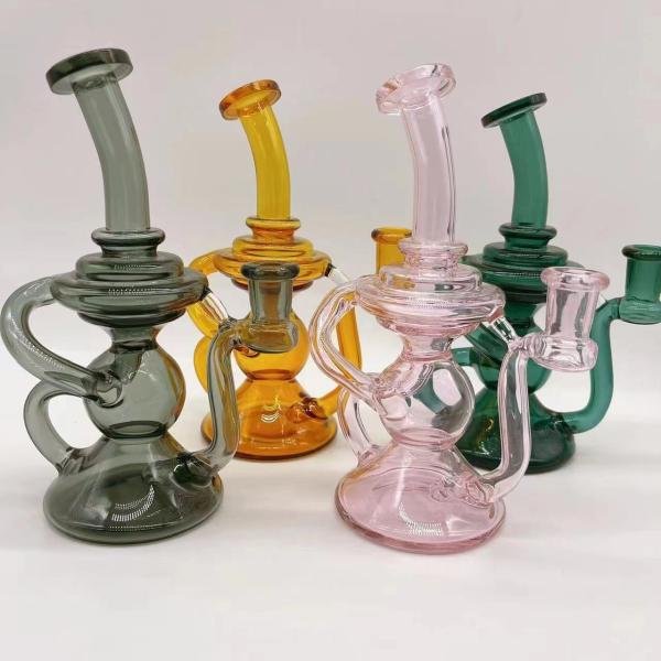 Buy cheap Bubbler 8" Glass Water Bongs Hookah Tobacco 14mm Glass Bowl from wholesalers