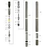 Buy cheap 76 86 101 Atlas Copco Metric Double Tube Core Barrel T2 101mm T2 116mm from wholesalers
