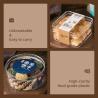 Buy cheap Square Tiramisu Cake Storage Container Pastry Mousse Dessert Sweet Packaging Box from wholesalers