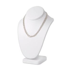Buy cheap High End Necklace Bust Display Stand Faux PU Embossing With Interior Material MDF from wholesalers