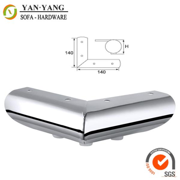 Buy cheap 80mm high durable furniture parts trumped chrome sofa feet SL-083 from wholesalers