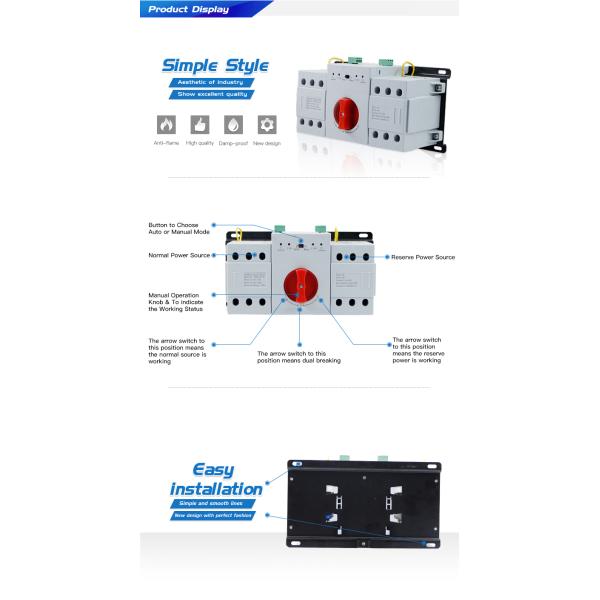 Wholesale High Quality Power Automatic Controller Ats Transfer Switch