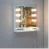 Buy cheap Wall Mounted USB Interface 4mm Mirror Wood Makeup Dressing Tables from wholesalers