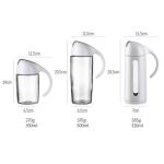 H20.5cm Acrylic Housing 500ml Glass Olive Oil Bottle