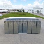 8M Box Hotel Luxury Glamping Tent Glass House Resort For Outdoor Shop