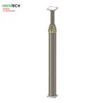 15m pneumatic telescopic mast 400kg payloads NR-3.4-15-400N-7S-160-316