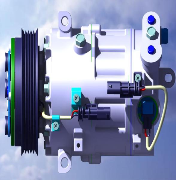 Buy cheap 120mm Clutch 12v 1a Electric Automotive Ac Compressor Replacement from wholesalers