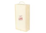 Gift Packaging Unfinished Personalized Wooden Wine Box With Lid For 1 Bottle