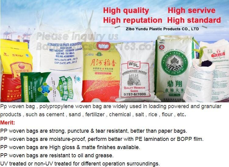Wholesale 20kg 25kg Polypropylene Woven Sand Bags, plastic containers for cement, flour packaging PP Woven Bag 50kg