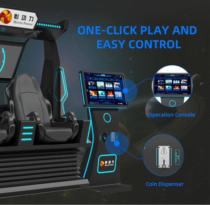 Roller Coaster 9d Vr Chair Simualtor Virtual Reality Cinema Game Machine For Amusement Park