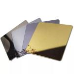 Durable Cold Rolled SS Gold Mirror Sheet , Inoxidable Stainless Steel Color