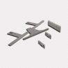 Buy cheap 6 Inch Sharp Wear Resistant Serrated Utility Cutting Knife Blades For Plastic Bag Machine from wholesalers