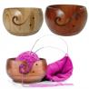 Buy cheap Handmade Wooden Bowl Storage Crochet Knitted Yarn Bowl With Hole from wholesalers