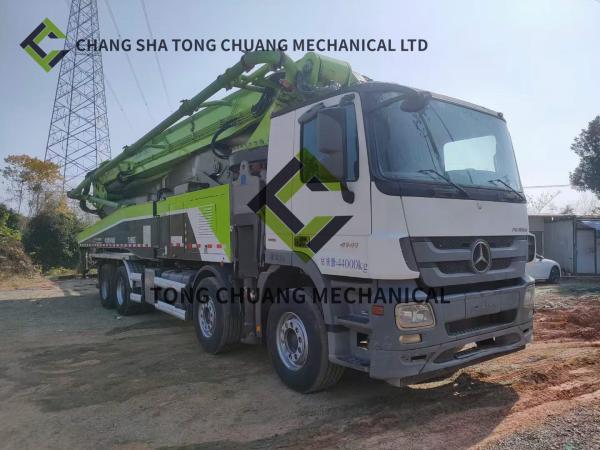 Buy cheap Zoomlion ZLJ5440THBBF 56X-6 RZ Mercedes Benz Used Concrete Pump Truck Four Axle 56M from wholesalers