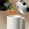 Buy cheap NEW 500 Ml/17oz Stainless Steel Lid Clear Vinegar And Olive Oil Bottle Dispenser Auto Flip Glass Oil Pot Container from wholesalers
