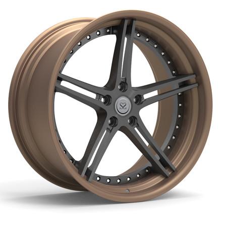 Barrel Bronzed Center Brushed Gun Metal Forged Wheel Polish For Mercedes Benz