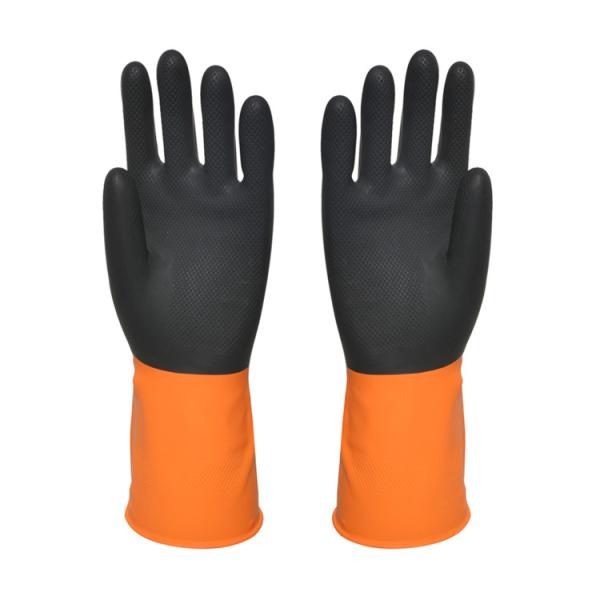 Buy cheap Flexible Industrial Rubber Gloves Excellent Elasticity Puncture Resistance from wholesalers