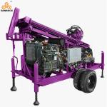 Water Well Drilling Machines Rotation Torque 3500 N.m Trailer Mounted Drilling