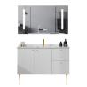 Buy cheap Width 23.6in 47.2in Solid Wood Bathroom Cabinets Mirrored Waterproof from wholesalers