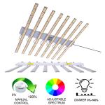 650W 1.8μMol/J Commercial LED Grow Lights For Vegetables No Fans No Noise