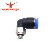 Buy cheap 054811 Auto Cutter Parts Pneumatic L Plug Screw QSML-M5-6 Textile Cutting Room Parts from wholesalers