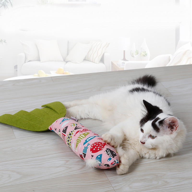 Catnip Pet Toothbrush Toy Soft Bite Resistant For Having Fun For Cat