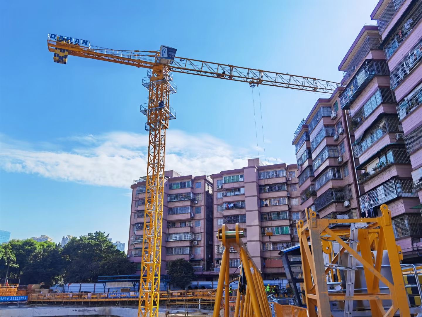 Topless Tower Crane For Construction Max. Lifting Height 60m Zoomlion T7015-10E WA7025-10E