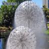 Buy cheap Outdoor Modern Abstract Dandelion Stainless Steel Fountain Sculpture Large from wholesalers