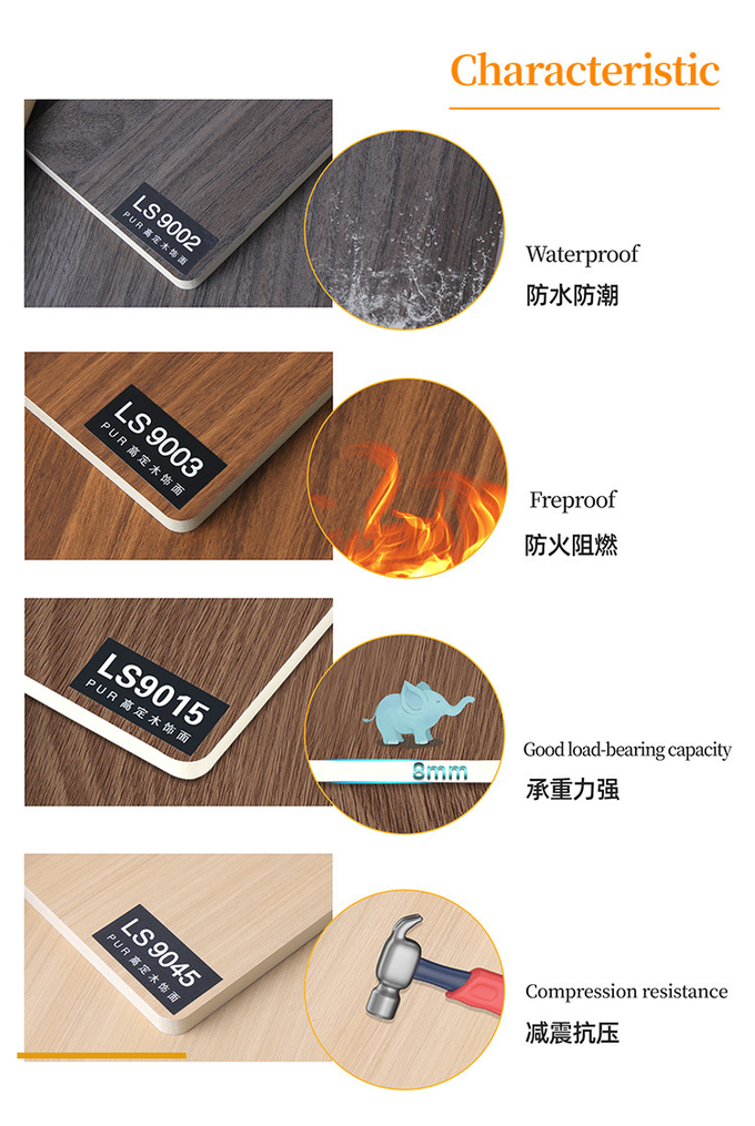 Waterproof And Mildew Proof Flat Wood Grain 1220mm Decorative PVC Wallboard Wall Panels