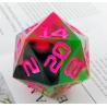 Buy cheap Single 20 Sided Glowing Resin Game Dice DND COC TRPG from wholesalers
