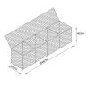 Buy cheap Stone Cages Hexagonal Pvc Coated Gabion Box 2x1x0.5 from wholesalers