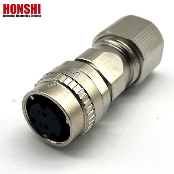 Buy cheap DDK CM10 Series 2Pin Circular Connectors Female Solder type One-Touch Locking Small Size from wholesalers