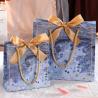 Buy cheap wholesale luxury foldable shopping bag custom logo black paper gift bag with ribbon from wholesalers