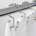 801HD001 Skynavo Stainless Steel Metal Double Glide Shower Curtain Rings Rust