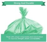100% Biodegradable Compostable Plastic Garbage Bags, 100% Biodegradable Black