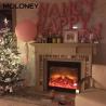 Buy cheap 30inch TV Stand Electric Fireplace 3 Dimming Cold Rolled Iron Tempered Glass from wholesalers