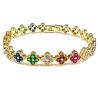 Buy cheap Rainbow Brass Gold Tennis Bracelet OEM ODM Cubic Zirconia Tennis Bracelet from wholesalers