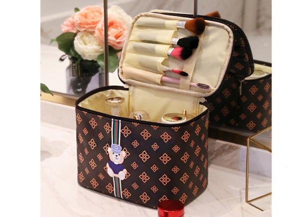 Buy cheap PU cosmetic boxes large capacity travel bag Korean simple small multi-functional portable toiletries bags for women from wholesalers