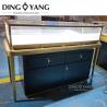 Buy cheap Custom Made Fashion Black Golden Jewelry Counter , Jewelry Counter Furniture With Low Power Consumption Lights Systems from wholesalers
