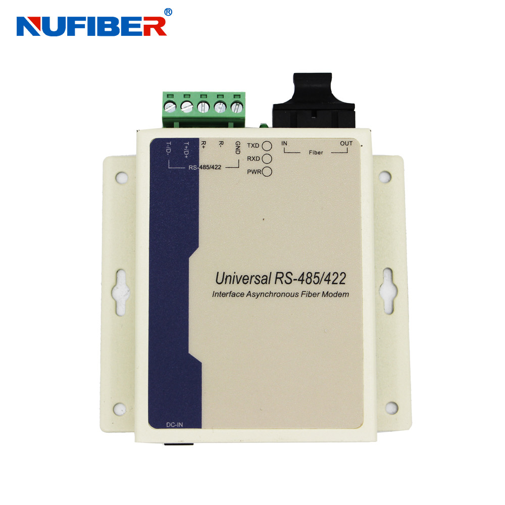 Duplex MM 1310nm 2KM SC RS485 RS422 Serial To Fiber Converter