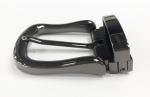 Gun Metal Nickel Free Clamp Belt Buckle 1 3/8 Inch ( 35 mm ) With Round Shape