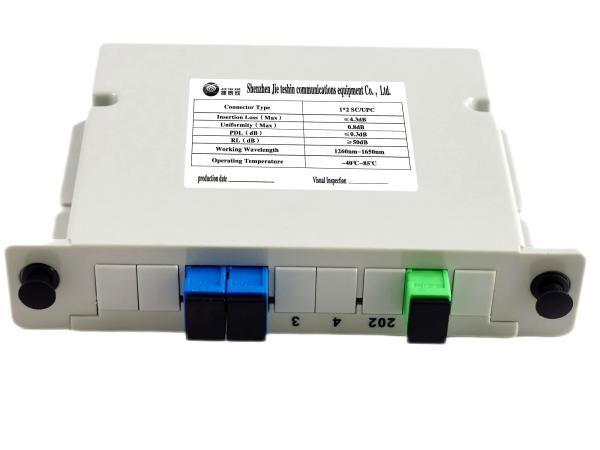 Buy cheap 1x2 SC UPC High Durability Single Mode Fiber Optic Splitter from wholesalers